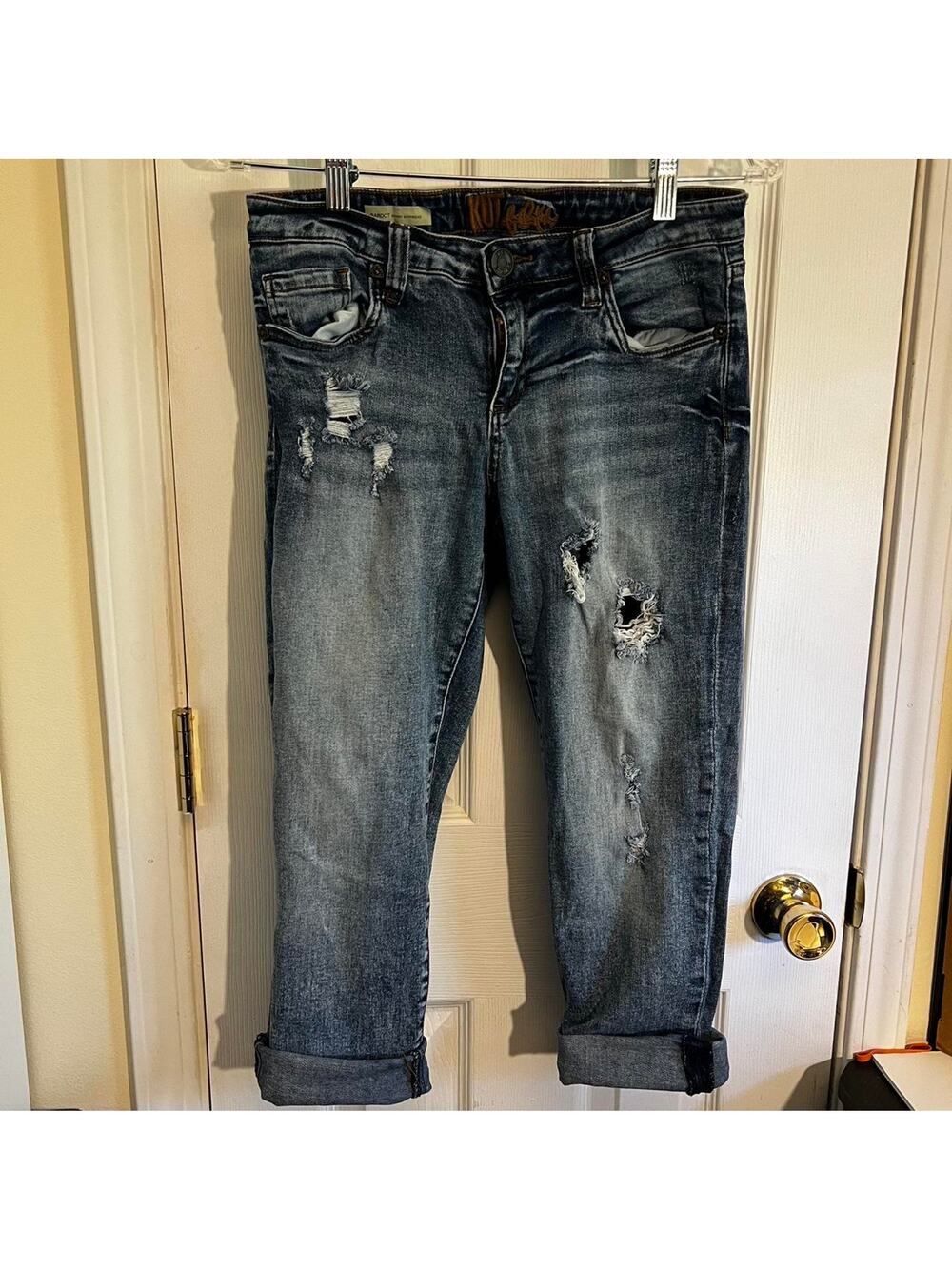 Kut Low rise boyfriend jeans with